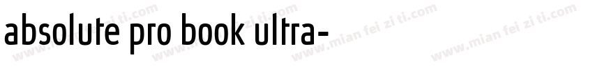 absolute pro book ultra字体转换